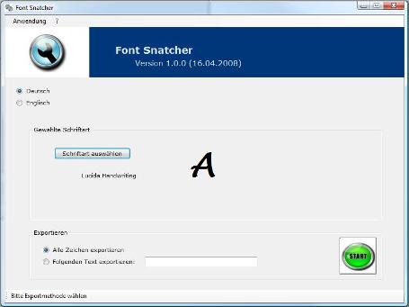 Screenshot Font Snatcher